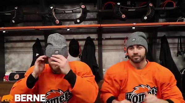 It's getting cold out there! 🥶 The first 1,000 fans through the door on Friday, December 15th will get a beanie from Berne Apparel! 🚪 Doors open at 6:45pm 🎟️ https://komets.co/tickets | Fort Wayne Komets