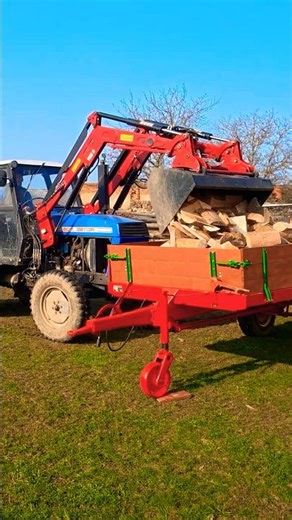 Zetor Crystal Loading Firewood
