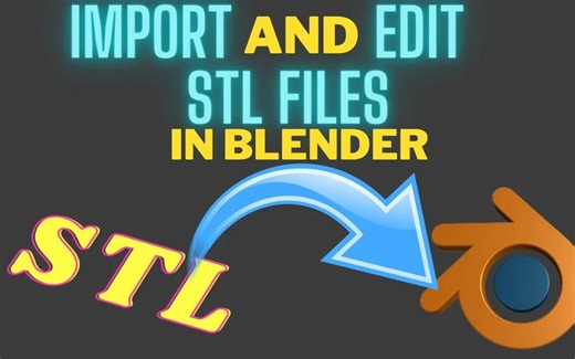 iBlender中文版插件Open Import Anything 教程如何在 Blender 中导入和编辑 STL 文件Blender
