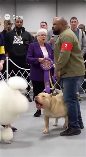 36K views · 78 reactions | Only at a bully breed dog show do you see hands almost thrown… over a poodle winning Best in Show  The bullies were barking, the handlers were fuming, and that poodle was just standing there like it owned the place — fresh blowout and all. You can’t make this stuff up. Someone call security before we end up on Animal Planet.  #DogShowDrama #BullyBreedShow #PoodlePlotTwist #OnlyAtADogShow #TexasDogs | Sean Gilliland | Facebook