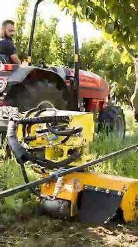 Power Brush Machine Clears Rocks from Fence Lines Like Magic! 🚜🪨