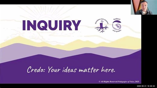 Marlo Bagsik on Inquiry | Awakening Student Agency Through a Pedagogy of Voice Webinar | Shane Safir