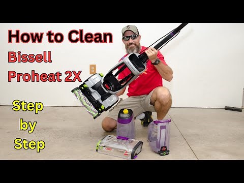 How to clean your Bissell carpet cleaner (shampooer) step by step