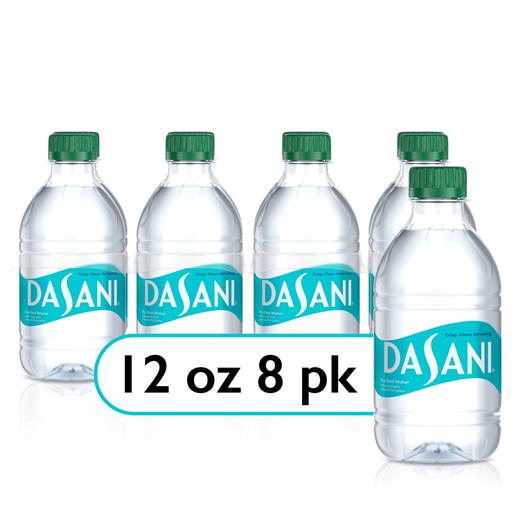 Dasani Purified Water Bottles, 12 fl oz, 8 Pack