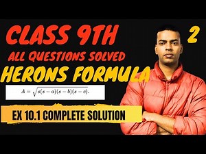 🔥Class 9 Maths | Heron’s Formula Ex 10.1 | NCERT Solutions🔥