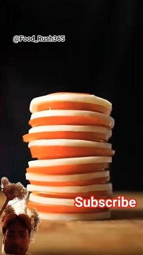 Fried Cheese 🧀 Tomato 🍅 ASMR 🤤💢 Day -240 Of Daily Food Shorts #foodrush365 #asmr