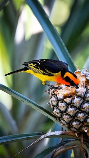 Did you know sunbirds don’t just drink nectar from flowers? These tiny birds will also sip sweet juices from ripe fruits like pineapple, banana or papaya — but only when the skin is soft or naturally open. With their long curved bills and tube-shaped tongues, they can’t chew, so they simply drink the sugary liquid like a living straw. A brilliant pollinator with a sweet tooth! #sunbird #fruitfeedingbirds #wildlifeeducation #tropicalbirds #naturefacts | Grafting Examples