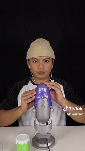 Satisfying Slime Sounds on Microphone for ASMR Relaxation