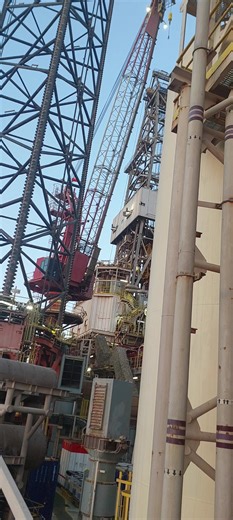 Sunset view from Jackup Rig #jackup #drilling #rig #offshore