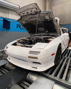 Al’s #FC #RX7 on the dyno with all its new upgrades The stock turbo has its work cut out 🤣 I was able to make 15psi at 4000rpm How much boost do you think it held at 7500rpm😆 #letsgo #raceonly #thefcboss #raceonlygarage #therotaryboss #mazda #rotor #rotary #13b #neverstop #stillnumber1 | Raceonly