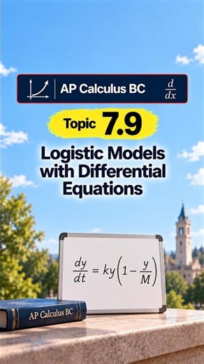 AP Calculus BC Topic 7.9, Logistic Models with Differential Equations