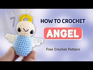 Easy Crochet Angel Tutorial (Low Sew) 👼 Adorable Mini Amigurumi Pattern – Christmas Advent Day 7