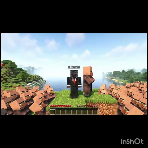 Grox 1,000,000 villager manhunt#minecraft #shortfeed ☠️