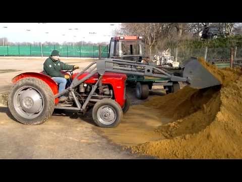 Massey Ferguson 35 Sand Loading
