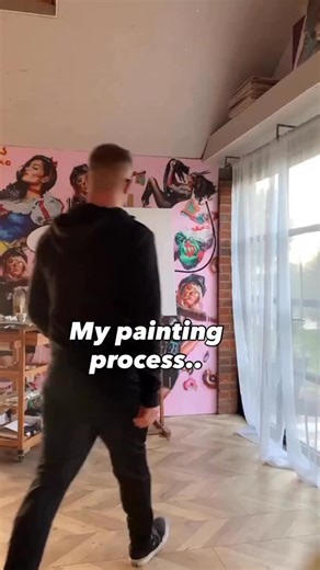 Fun times making this painting then making a street art piece at @leakestreetarches ! ⚡️⚡️ | Chris Guest