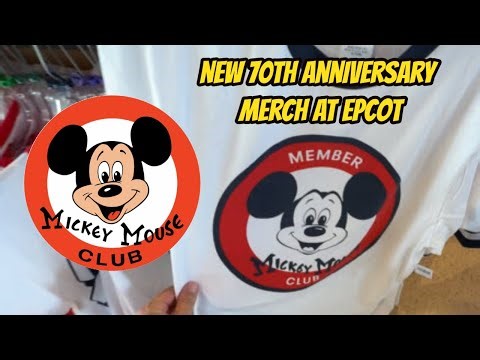 New 70th Anniversary Mickey Mouse Club Merchandise at Epcot