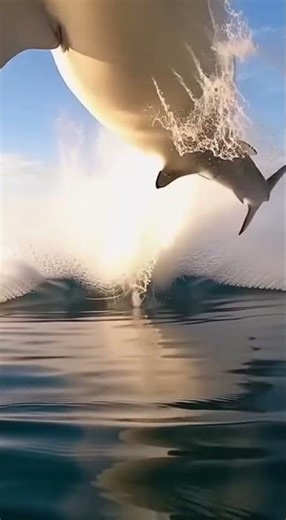 POV: Shark Rockets Toward You, Flips in Mid-Air