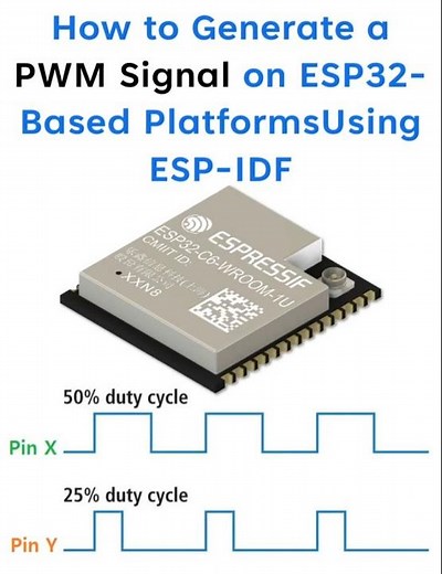 How to Generate a PWM Signal on ESP32 Based Platforms Using ESP IDF