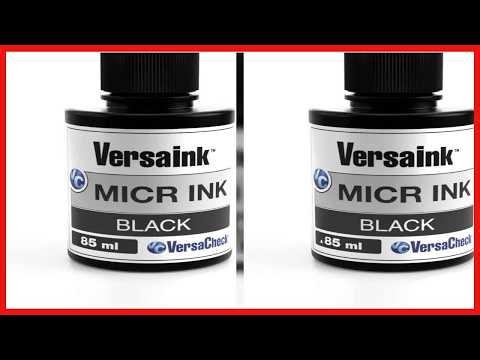 VersaInk MICR Black Ink Replacement: Reliable Magnetic Ink for Inkjet Printers