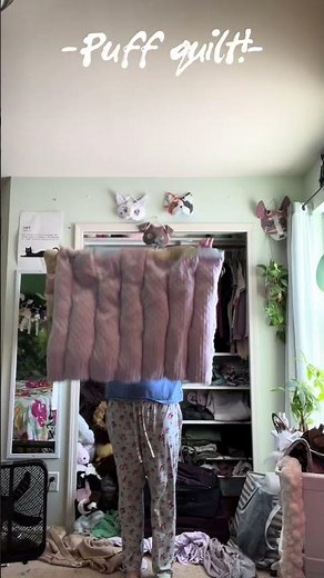 Making a puff quilt! #quilting #therian #furry #luvyall #blanket #craft #sew #sewing