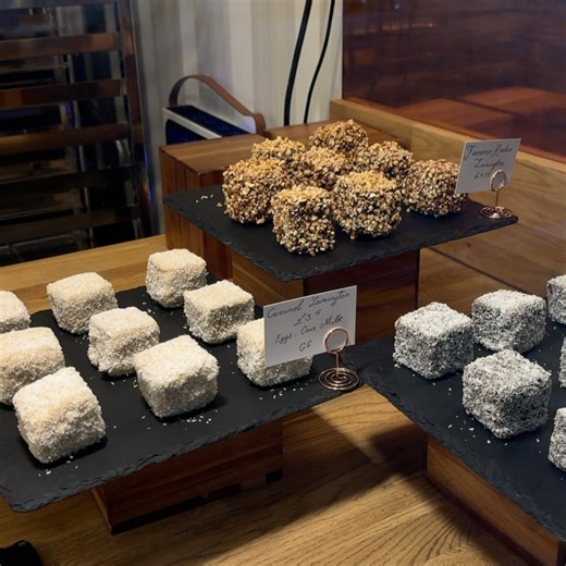 The Free From Bakehouse on Instagram: "Aussie Aussie Aussie! 🇦🇺 Missing home? We have the perfect treat for you! Try our Lamingtons 🐨 Classic, Caramel Fudge & Ferrero Dare we say they might even be better than the ones back home? 🙈 Give them a try & let us know! All gluten free! 📍2Love Bakehouse, Battersea Exchange/ Under the arches #coeliac #celiac #glutenfree #lamingtonsuk #lamingtons"