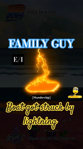Family Guy: Boat got struck by lightning #FamilyGuy #ZulaPatrol #TurboDogs