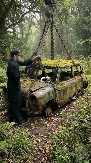 Abandoned Mossy Mini Cooper Restoration - Part 1 🌿🚗