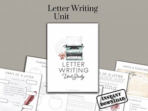 Letter Writing Mini Unit | Language Arts & Creative Writing Activities | Homeschool or Classroom | Printable PDF| Charlotte Mason, Classical - Etsy