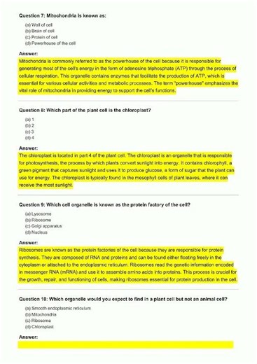 Cell Biology Test Animal and Plant Cell , Flash video
