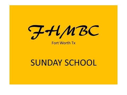 Sunday School Rhythms of Rest & Work