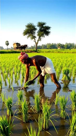 Hardworking Indian Farmer | Real Village Life | Future of Agriculture 🌾#ytshorts