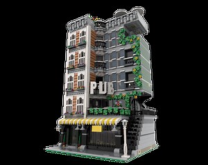 LEGO MOC-206469 PUB house modular (Modular Buildings 2025)