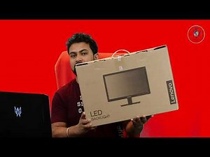 Lenovo 18.5 inch HD TN Panel Monitor (D19-10) unboxing and Review in Hindi