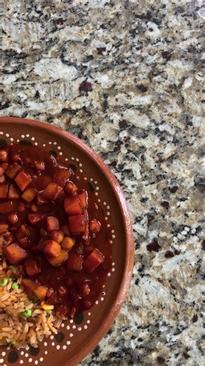 3.3K views · 106 reactions | This sweet potato and chickpea stew combines sweet potatoes, yukon gold potatoes, and chickpeas in a classic chile colorado sauce. The combination of chile ancho, chile guajillo, oregano, a pinch of cumin, and garlic add a smoky and savory flavor to the stew. Recipe in comments | Dora's Table Vegan Mexican Recipes | Facebook