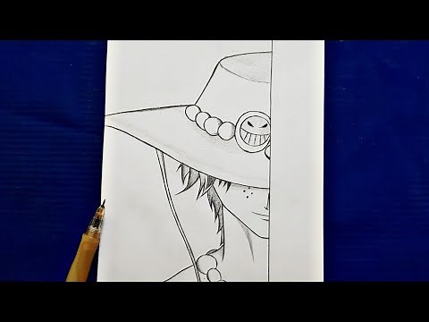 Easy anime drawing : how to draw Ace - [One Piece] | Portgas D Ace step-by-step | tutorial