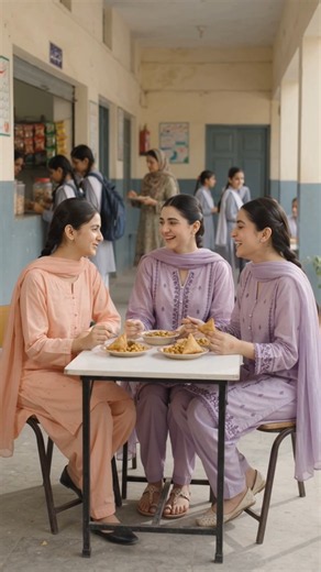 They Returned to Their Old School Then They Met Their Friend Again 🥹| Two Sisters#shorts#ai#village