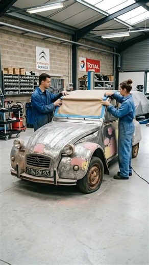 Restoring the ultimate "Umbrella on wheels"! this iconic 1988 Citroën 2CV 6