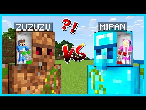 MIPAN & ZUZUZU BISA MENGENDALIKAN IRON GOLEM DAN MENJADI KUAT DI MINECRAFT!