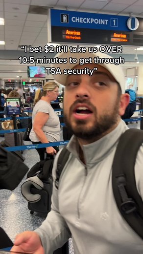 Through all the adversity…WHAT A LINE 🤑#handshakebets #betting #sportsbettingtiktok #airport #airportlife #travel #traveltiktok #travellife #tsa #bets #bet #american #united #airportsecurity #random #funny #money #miami #ohare