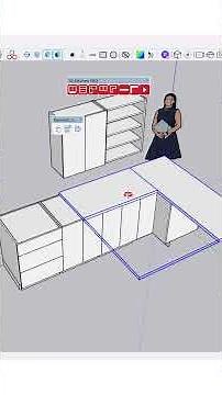 sketchup plugin to design kitchen in minute/ sketchup interior tips