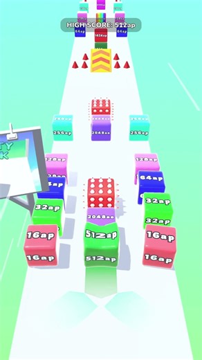 Jelly Run 2048 ♾️ INFINITY | High Scoring Game !!! | Part #074 | EAQ Gaming #games #shorts