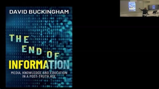 Prof David Buckingham - Book Launch for The End of Information March 11th 2026 | David Buckingham