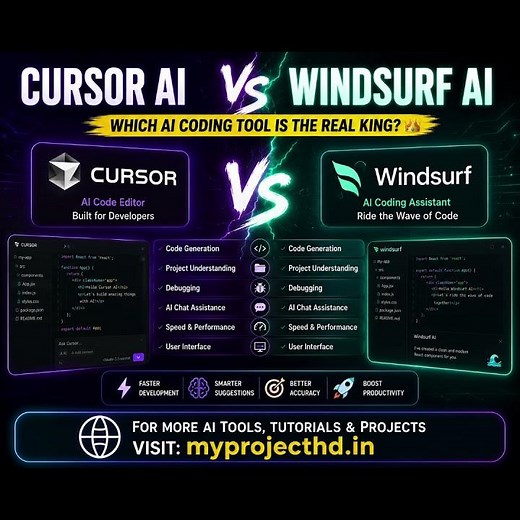 Cursor AI VS Windsurf AI | Best AI Coding Tool for Developers? | Which AI is Better in 2026?