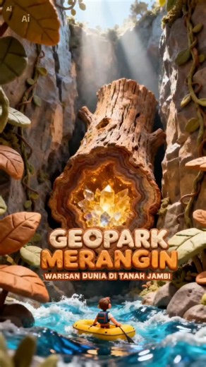 ter·tu·tur on Instagram: "Part 19: WARISAN DUNIA DI TANAH JAMBI 🌍 Gak perlu jauh-jauh ke luar negeri, laboratorium geologi terlengkap di dunia ternyata ada di sungai Merangin, Jambi! 🇮🇩🔥 Ini bukan cuma tempat rafting biasa, tapi situs UNESCO Global Geopark dimana kita bisa liat langsung jejak hutan purba 300 juta tahun lalu yang membatu karena letusan vulkanik. Bukti kalau alam Indonesia itu kaya banget! 💎 Siapa yang orang Jambi atau udah pernah kesini? Absen di kolom komentar! 👋 --- #Wond