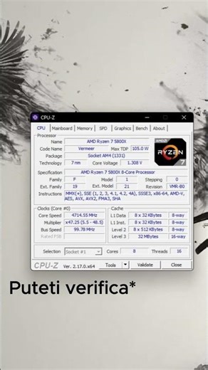 Știi exact ce procesor ai? Verifică cu CPU-Z ⚡ #cpu #pc #viral #procesor #tutorialpc #tech