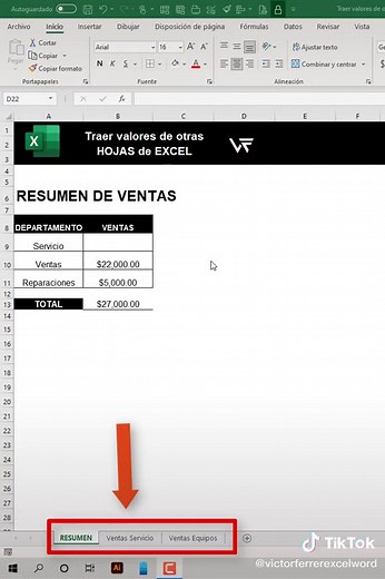Cómo traer datos de una hoja de EXEL a otra HOJA de EXCEL 🔴 TUTORIAL EXCEL #excel #exceltrick #excelfacil #victorferrer