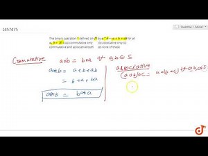 The binary operation * defined on ltmath gt ltmi gtN lt/mi gt lt/math gt by ltmath gt