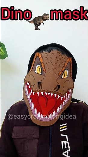 dinosaur mask making | dino mask | animal mask #craft #papermask #papercraft #dinosaur #dinomask
