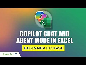 Copilot Chat and Agent Mode in Excel for Data Analysis and Dashboard - Beginners Course
