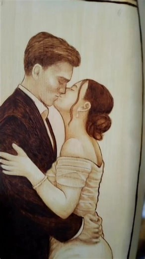 burning love into wood #shorts #handmade #woodwork